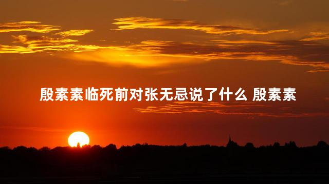 殷素素临死前对张无忌说了什么 殷素素临死前说